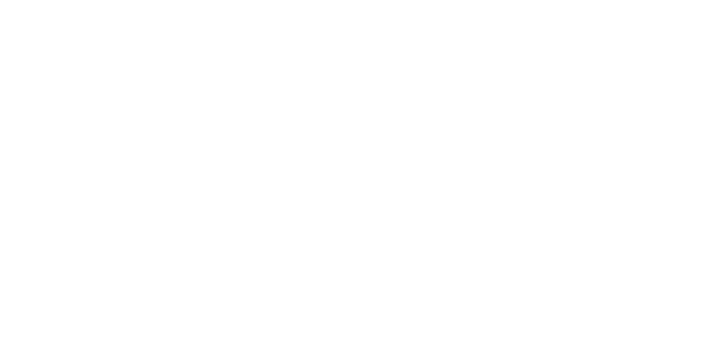 Logo della Pizzeria Mangiafoglia - in bianco
