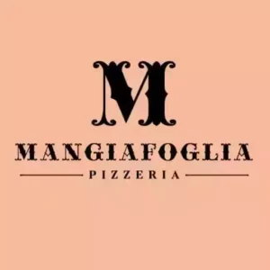 Logo della Pizzeria Mangiafoglia - fondo pantone